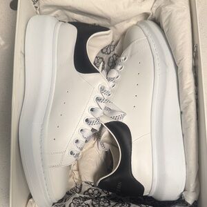 Alexander McQueen White and Black Sneakers